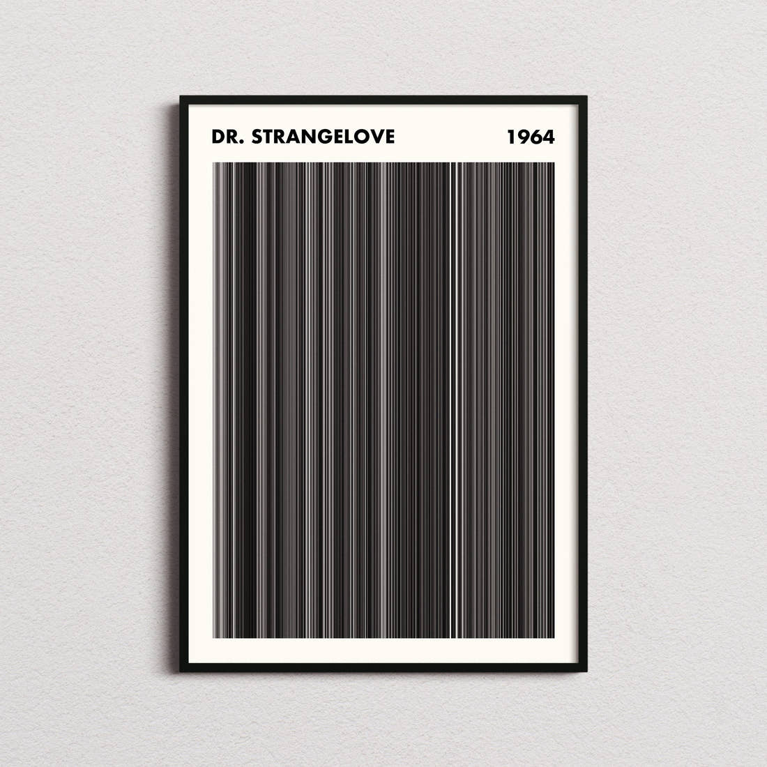 Dr. Strangelove Movie Barcode Poster - Simplified