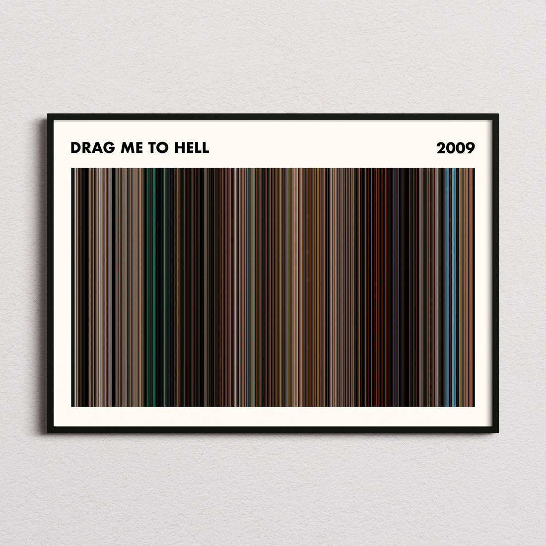 Drag Me to Hell Movie Barcode Poster - Simplified
