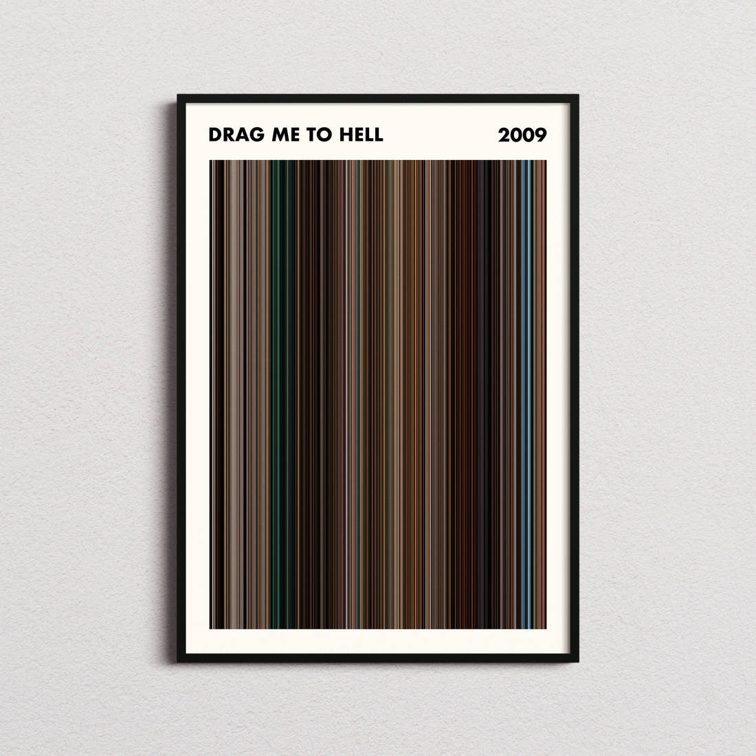 Drag Me to Hell Movie Barcode Poster - Simplified