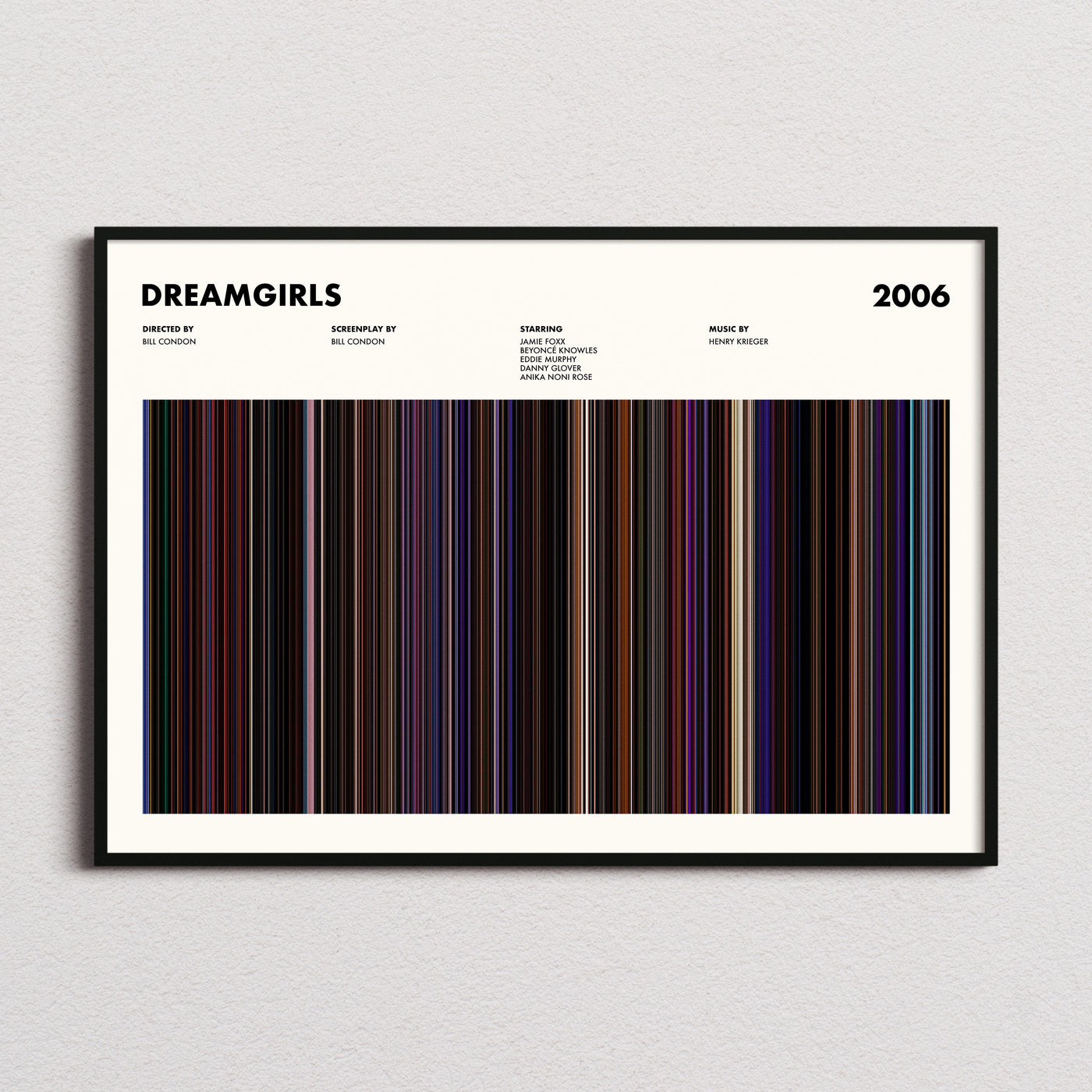 Dreamgirls Movie Barcode Poster