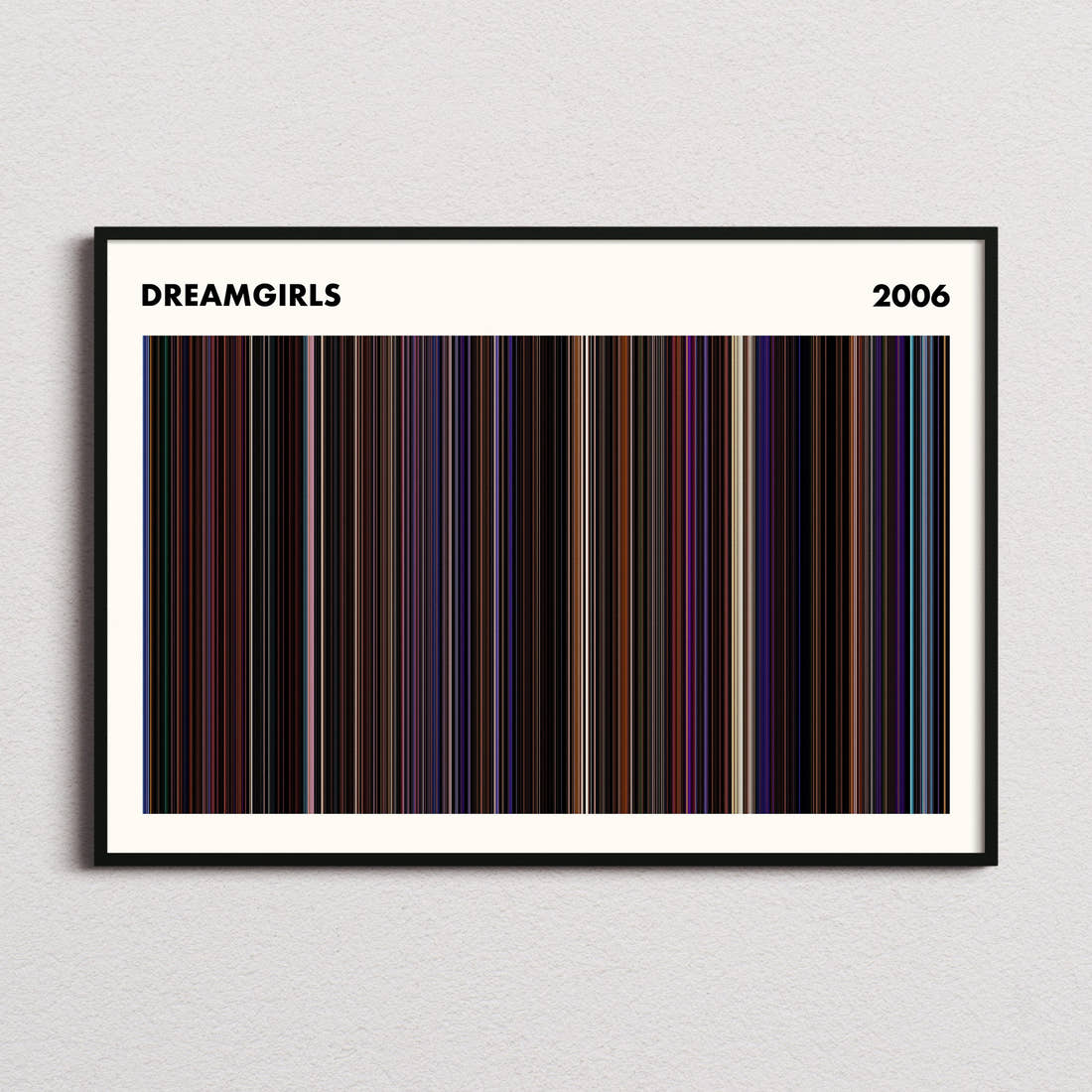 Dreamgirls Movie Barcode Poster - Simplified