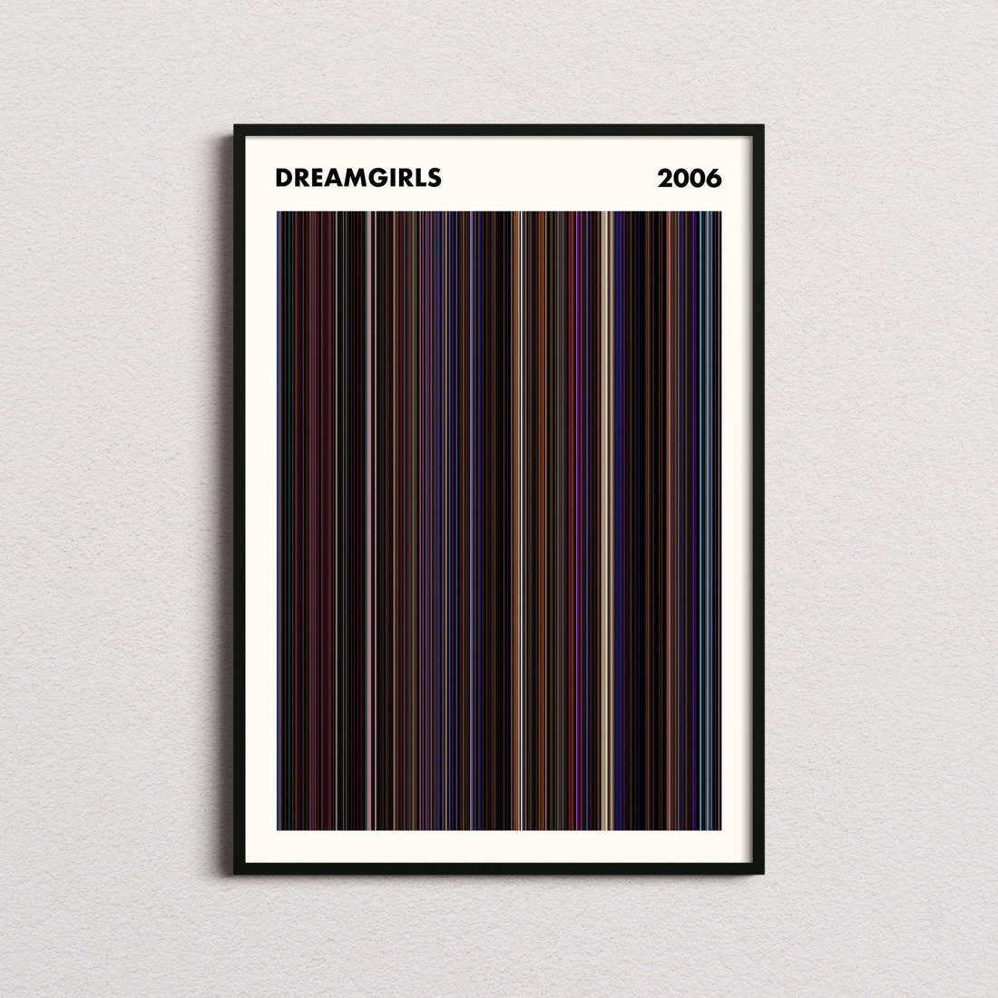 Dreamgirls Movie Barcode Poster - Simplified