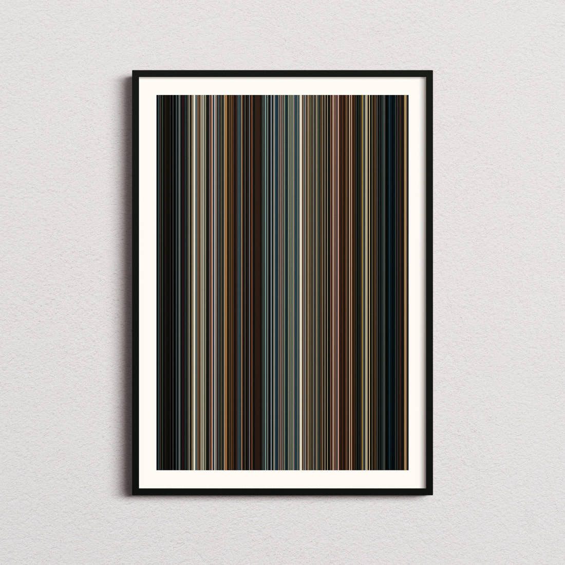 Drive Movie Barcode Poster - Barcode Only