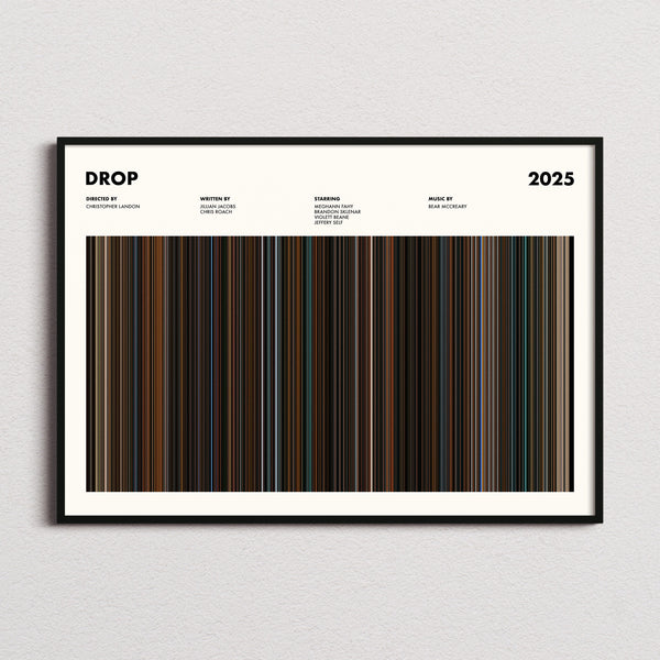 Drop Movie Barcode Poster