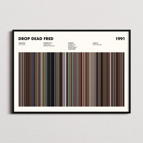 Drop Dead Fred Movie Barcode Poster