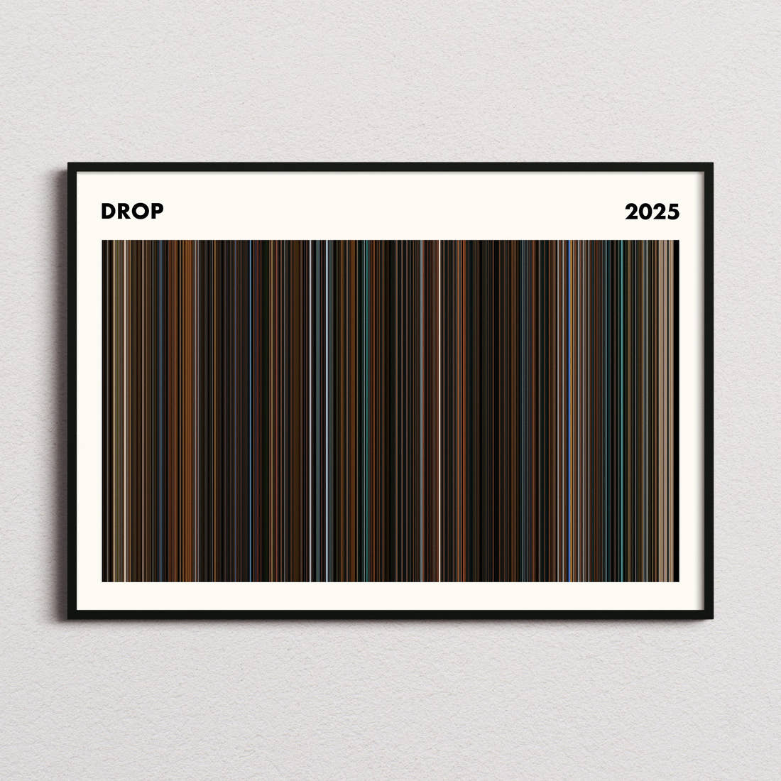 Drop Movie Barcode Poster - Simplified