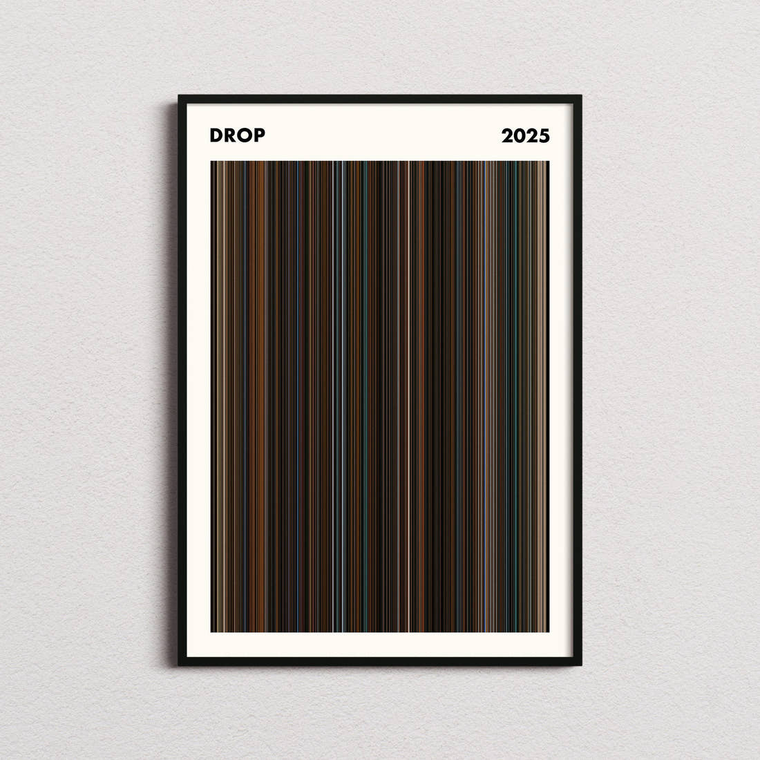 Drop Movie Barcode Poster - Simplified