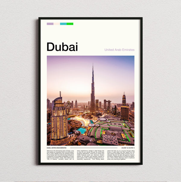 Dubai - Burj Khalifa At Dusk - Travel Print