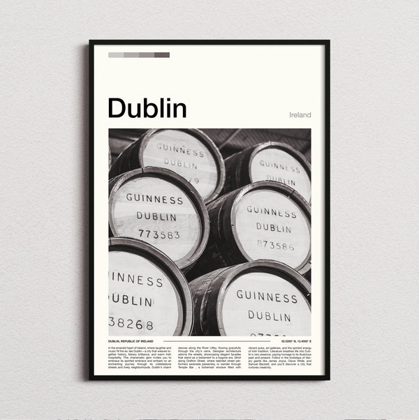 Dublin - Guinness Barrels - Travel Print
