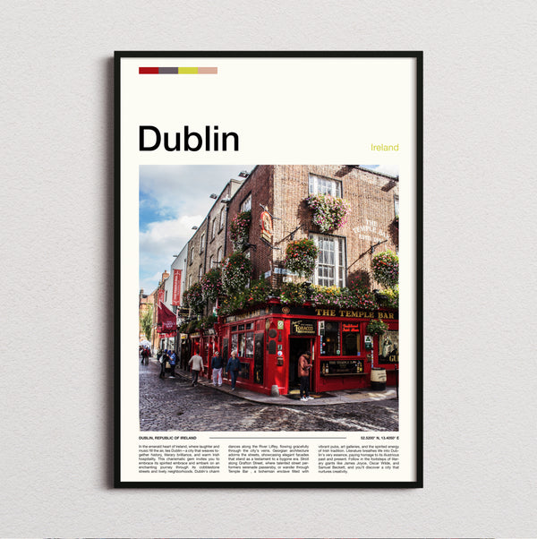 Dublin - The Temple Bar - Travel Print