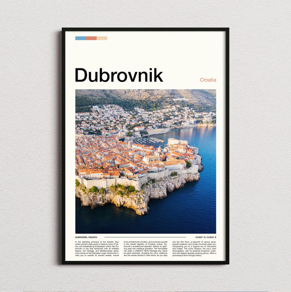 Dubrovnik - Old Town Rooftops - Travel Print