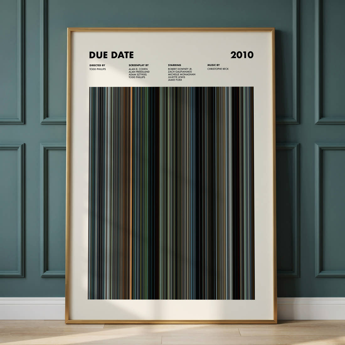 Due Date Movie Barcode Poster