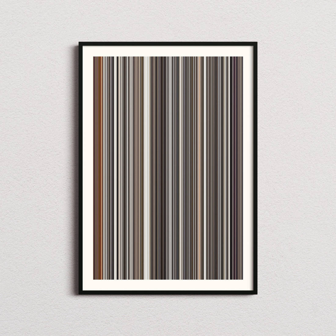 Dune: Part Two Movie Barcode Poster - Barcode Only