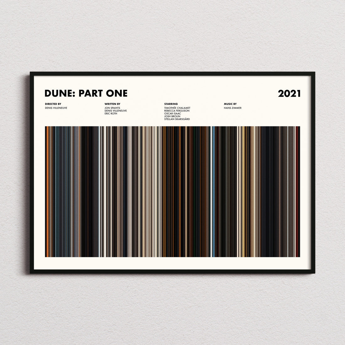 Dune: Part One Movie Barcode Poster