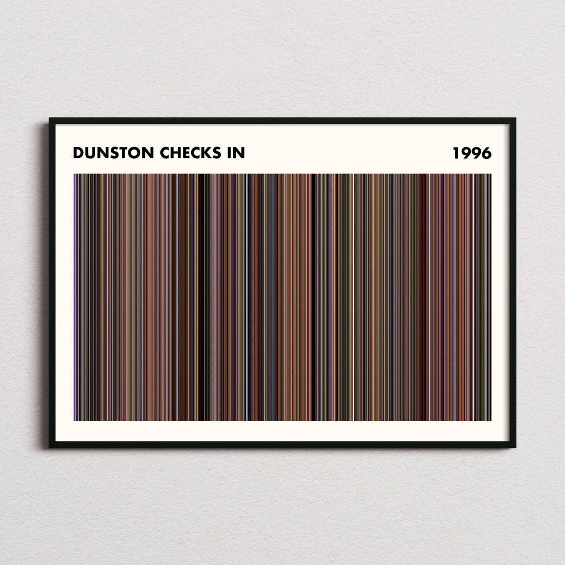 Dunston Checks In Movie Barcode Poster - Simplified