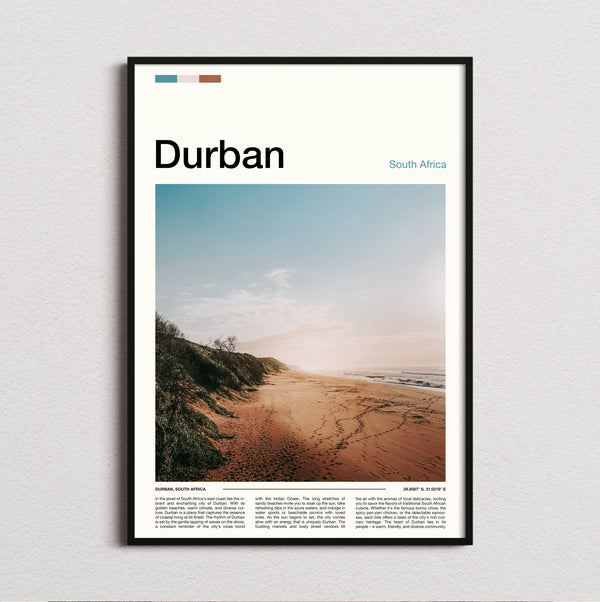 Durban - Empty Beach - Travel Print