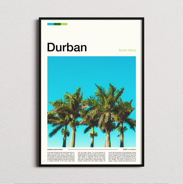 Durban - Palm Trees - Travel Print