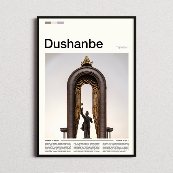 Dushanbe - Golden Arch Monument - Travel Print