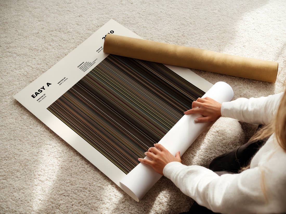 Easy A Movie Barcode Poster