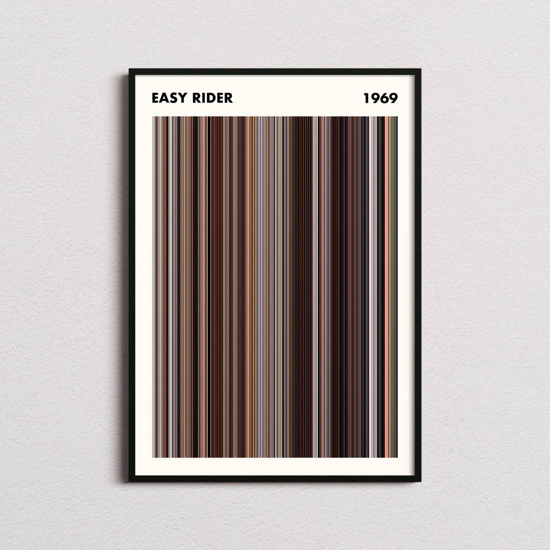 Easy Rider Movie Barcode Poster - Simplified