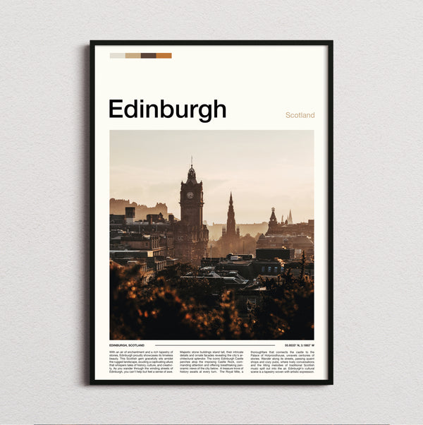 Edinburgh - Balmoral Clock Tower - Travel Print