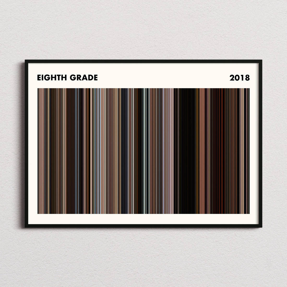 Eighth Grade Movie Barcode Poster - Simplified