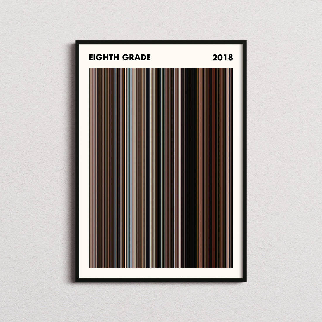 Eighth Grade Movie Barcode Poster - Simplified