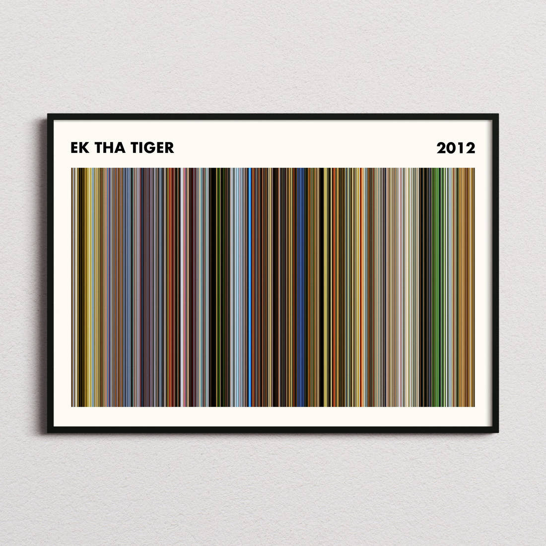 Ek Tha Tiger Movie Barcode Poster - Simplified