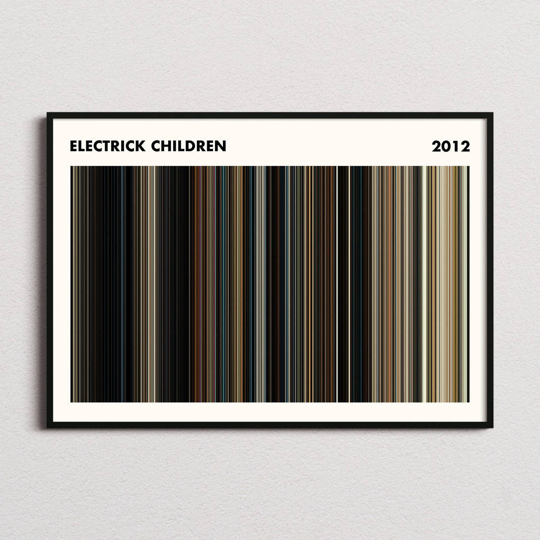 Electrick Children Movie Barcode Poster - Simplified