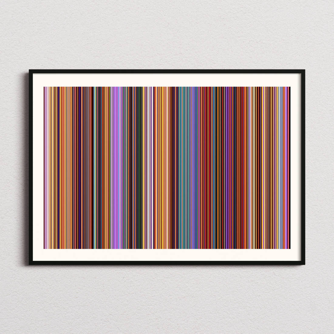 Elemental Movie Barcode Poster - Barcode Only