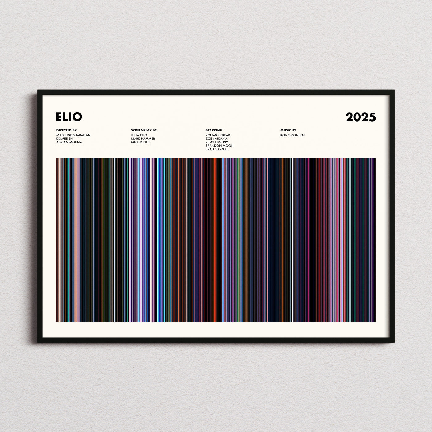 Elio Movie Barcode Poster
