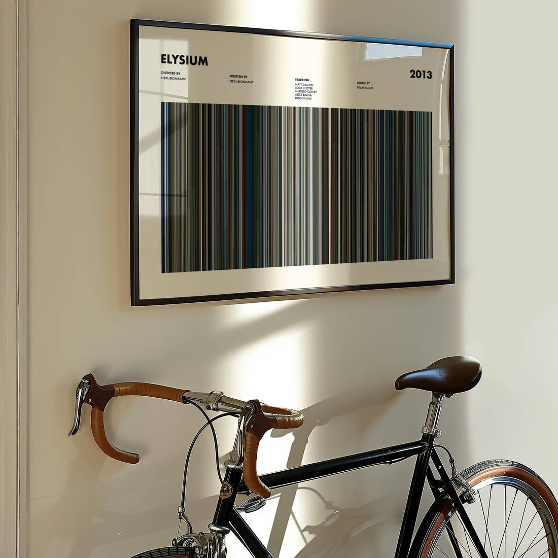 Elysium Movie Barcode Poster