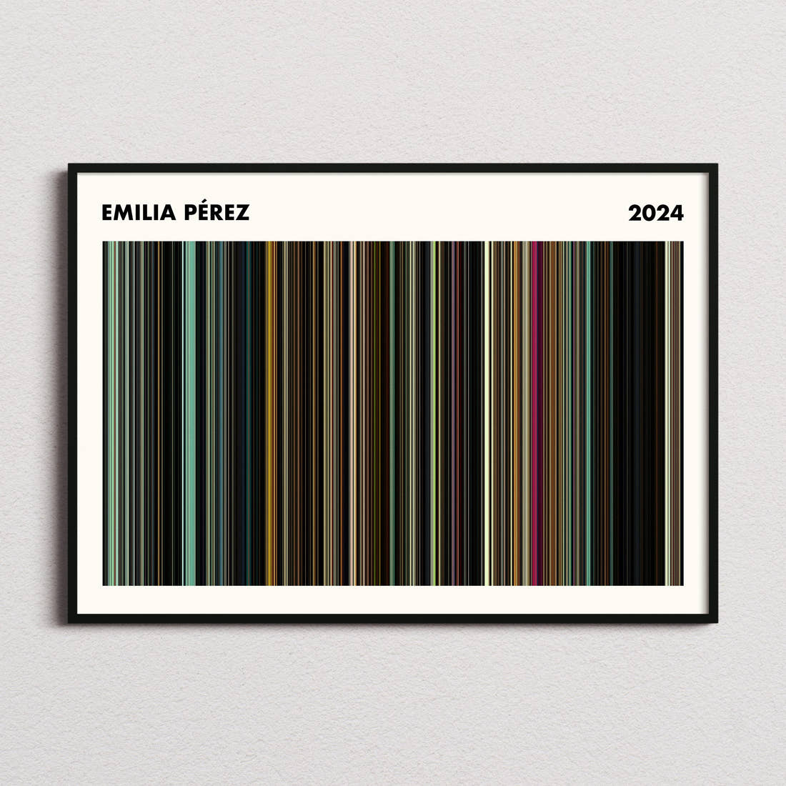 Emilia Pérez Movie Barcode Poster - Simplified