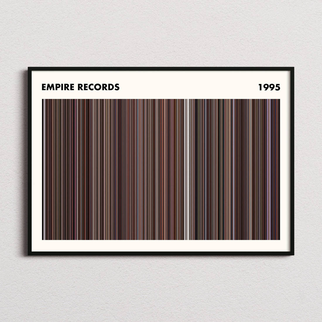 Empire Records Movie Barcode Poster - Simplified