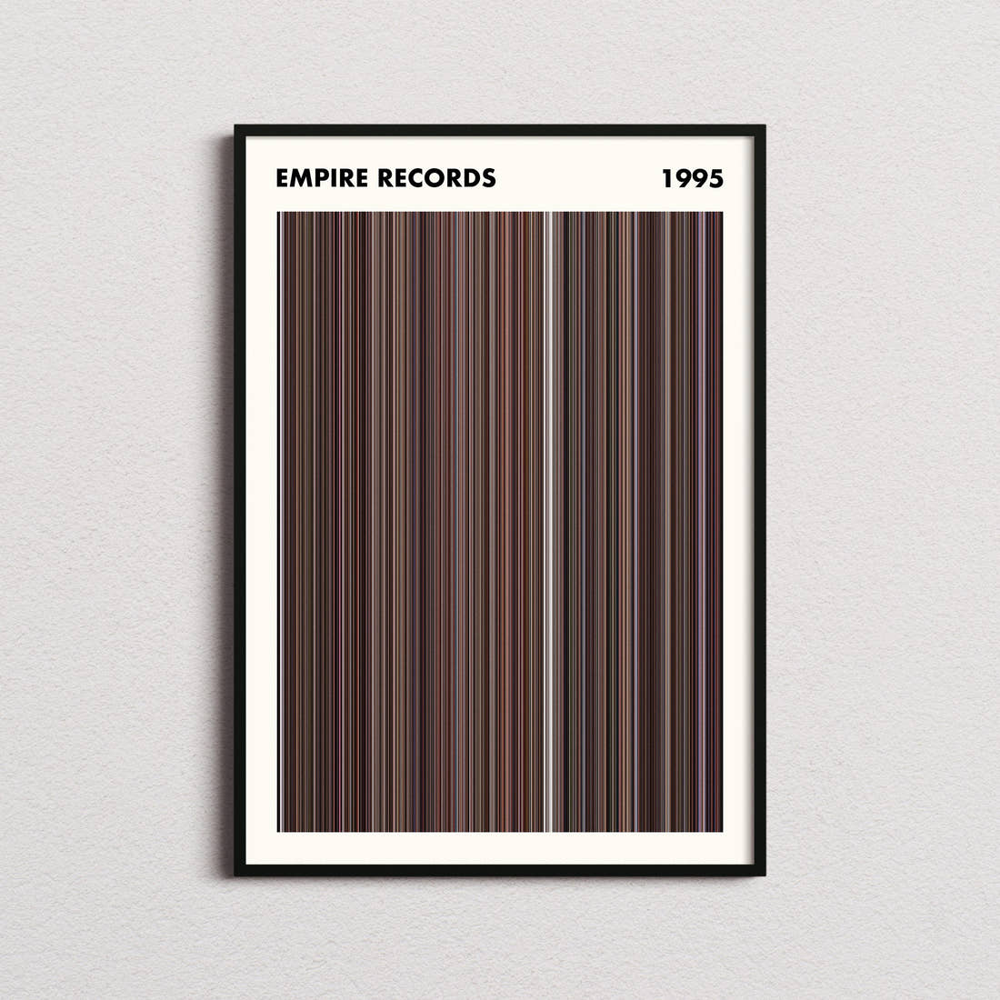 Empire Records Movie Barcode Poster - Simplified