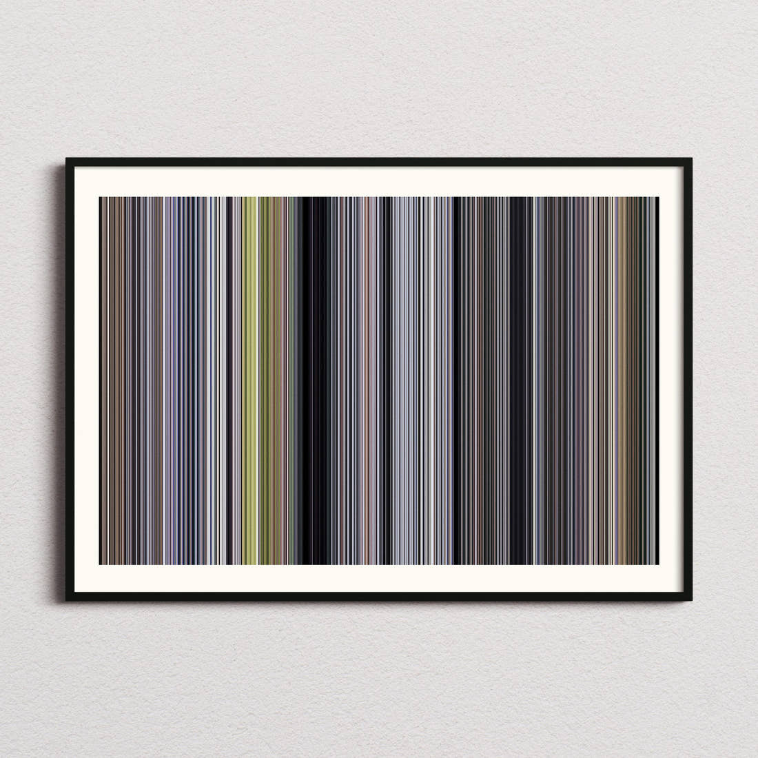 Encapsulated Movie Barcode Poster - Barcode Only