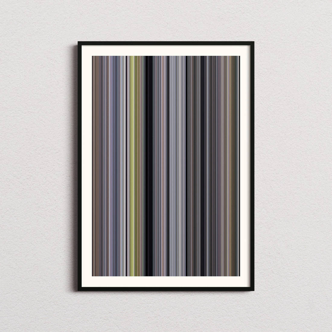 Encapsulated Movie Barcode Poster - Barcode Only