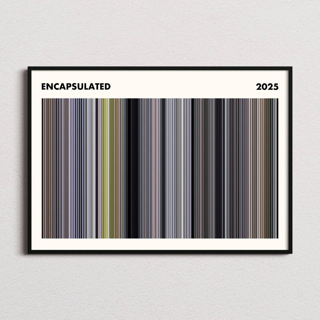 Encapsulated Movie Barcode Poster - Simplified