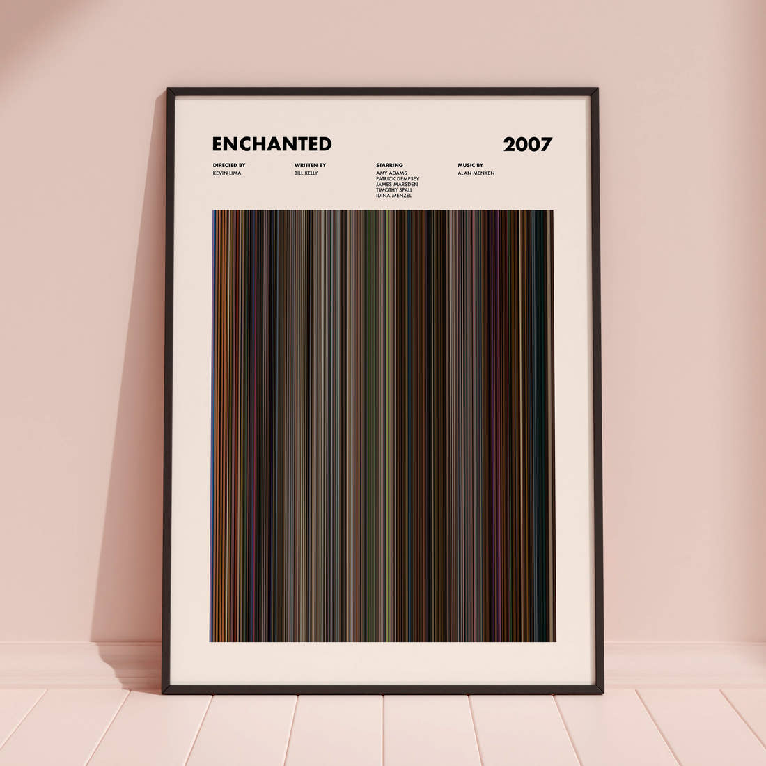 Enchanted Movie Barcode Poster