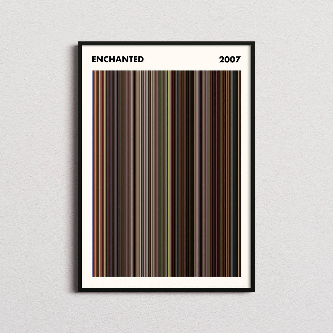 Enchanted Movie Barcode Poster - Simplified
