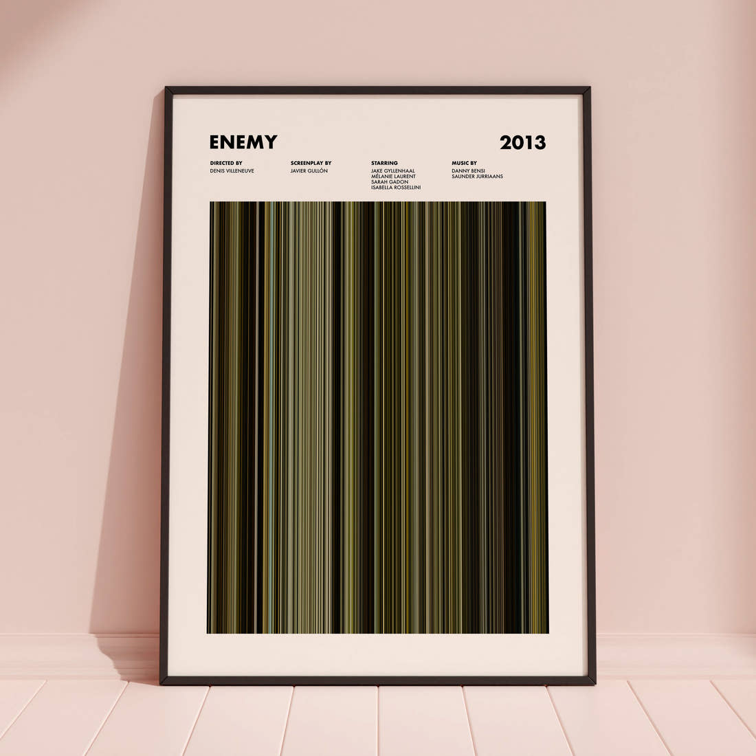 Enemy Movie Barcode Poster