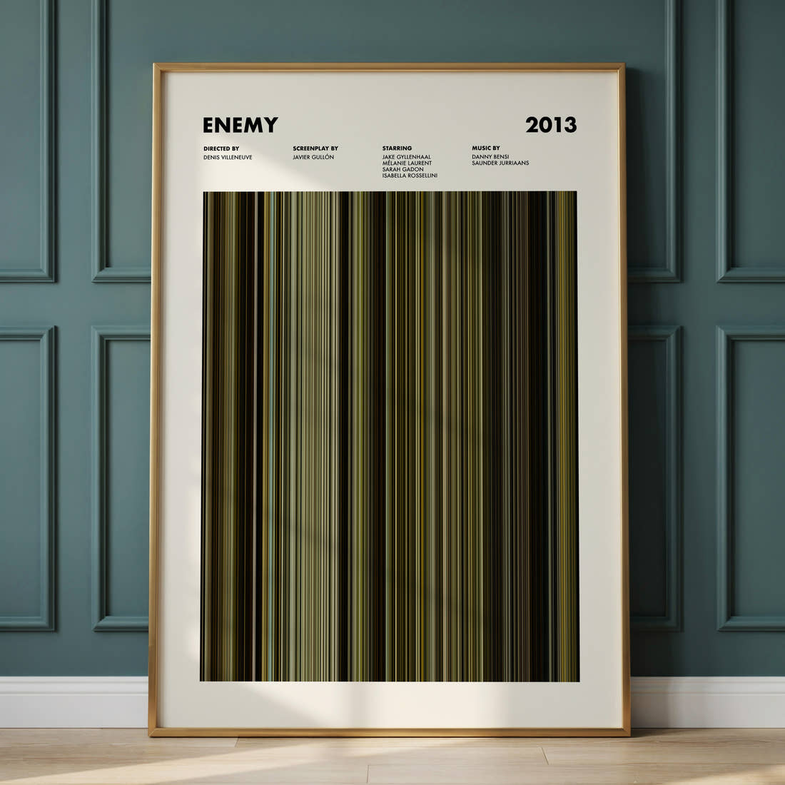 Enemy Movie Barcode Poster