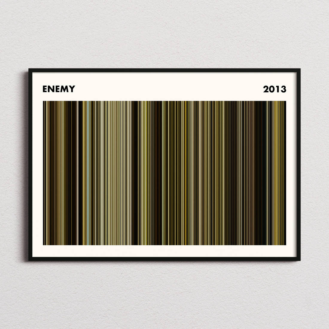 Enemy Movie Barcode Poster - Simplified