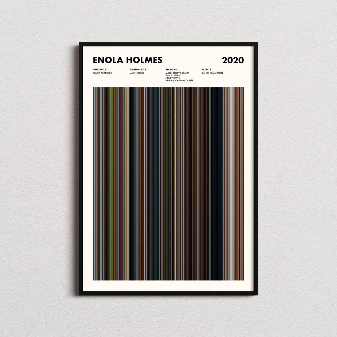 Enola Holmes Movie Barcode Poster