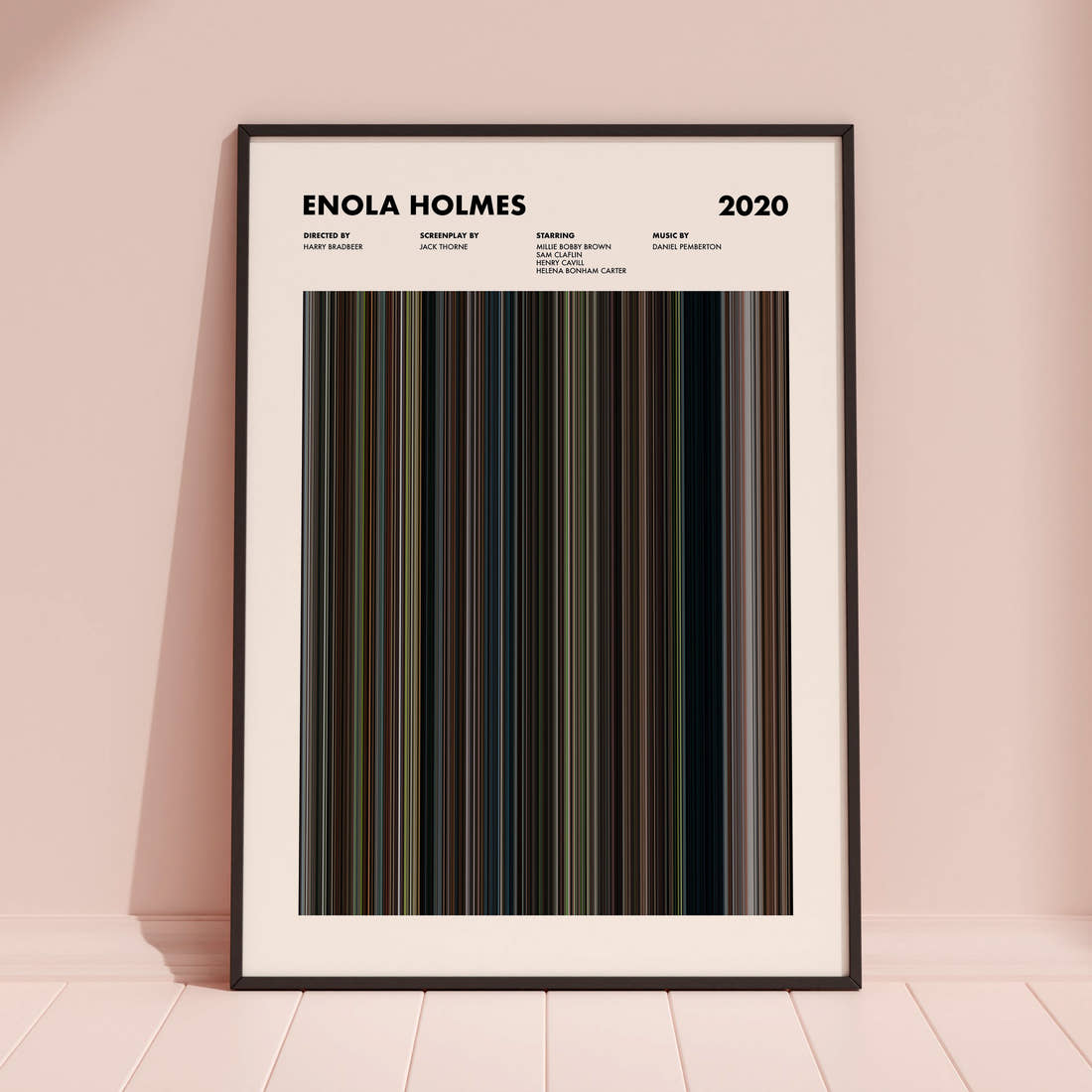 Enola Holmes Movie Barcode Poster