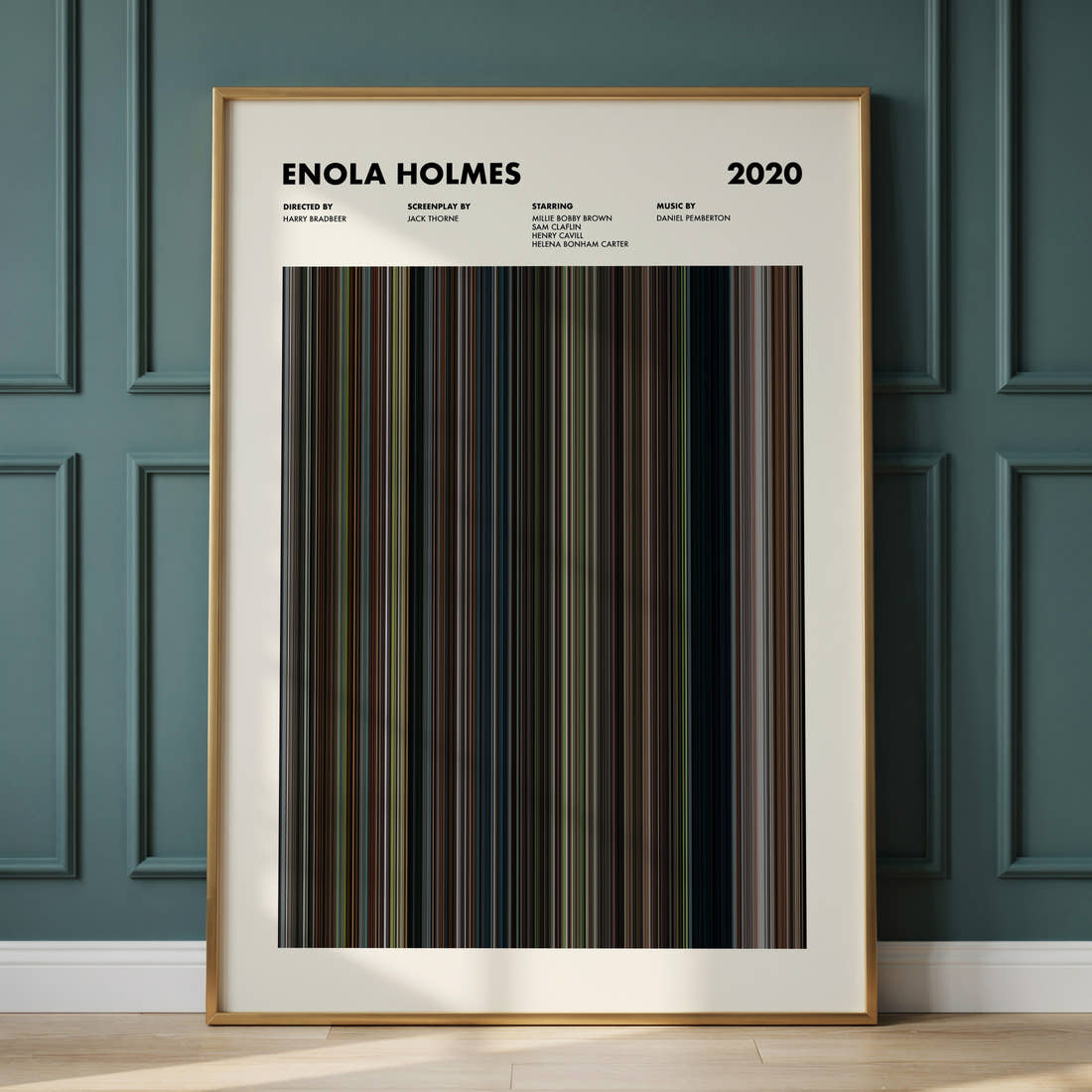 Enola Holmes Movie Barcode Poster