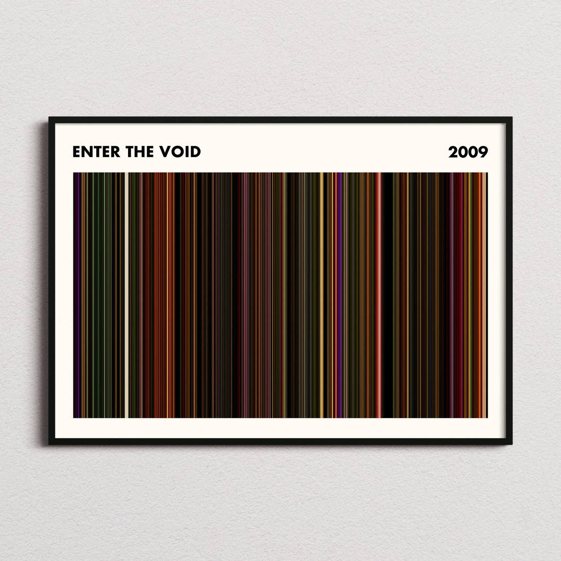 Enter the Void Movie Barcode Poster - Simplified