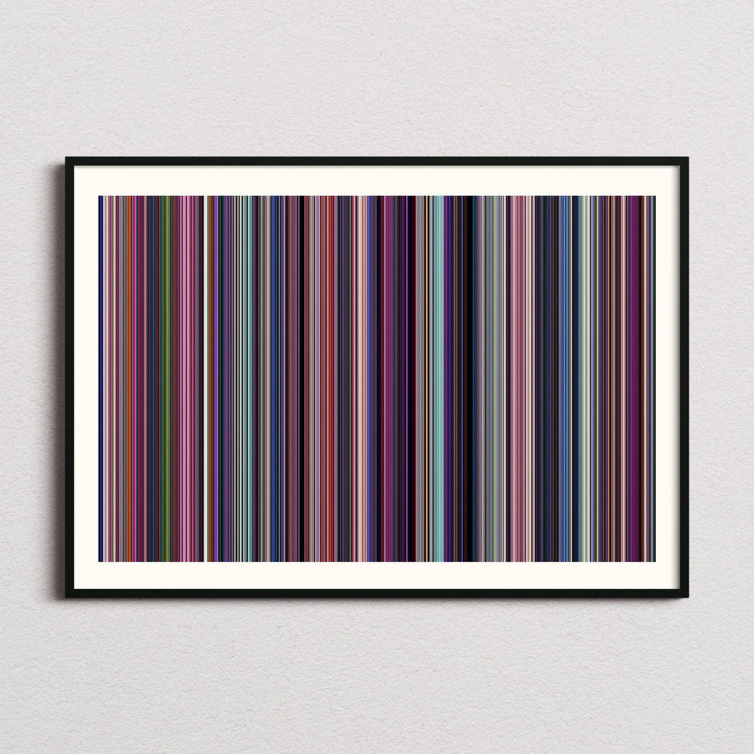 Entergalactic Movie Barcode Poster - Barcode Only
