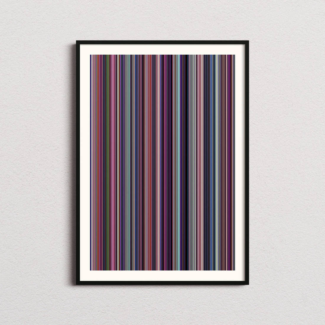 Entergalactic Movie Barcode Poster - Barcode Only