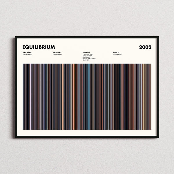 Equilibrium Movie Barcode Poster
